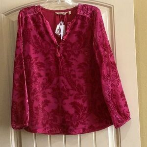 Soft Surroundings deep pink top